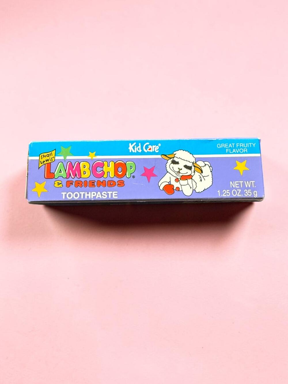 Vintage 1994 Lamb Chop & Friends Toothpaste NOS Shari Lewis Kid Care 1.25 oz